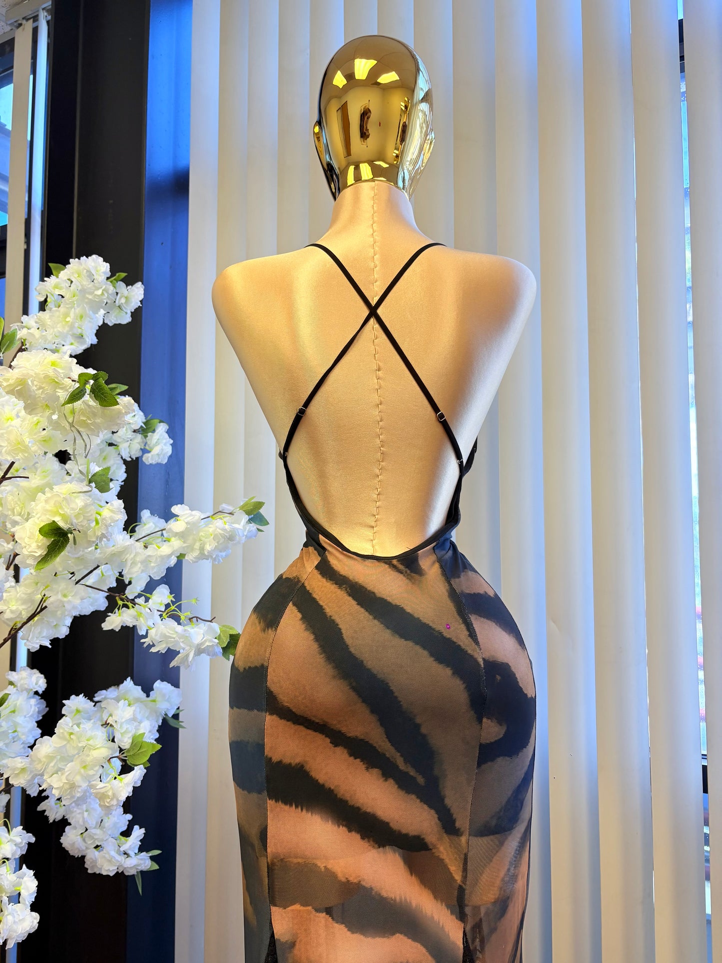 Night Tiger Long Dress