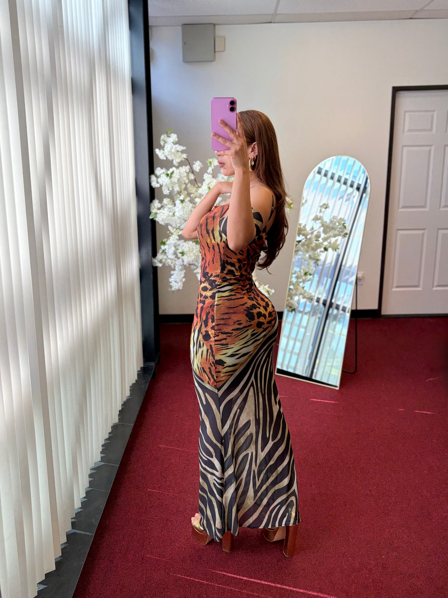 Feline Energy Maxi Dress