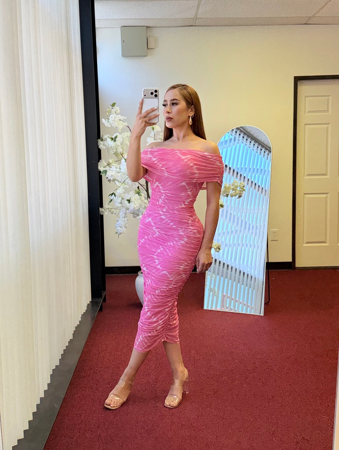 Blush Hour Midi Dress