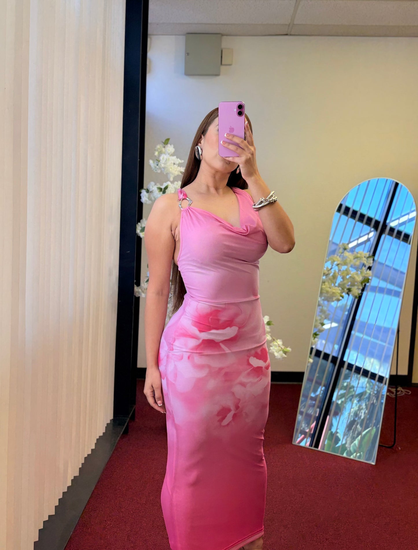 Soft Petal Maxi Dress