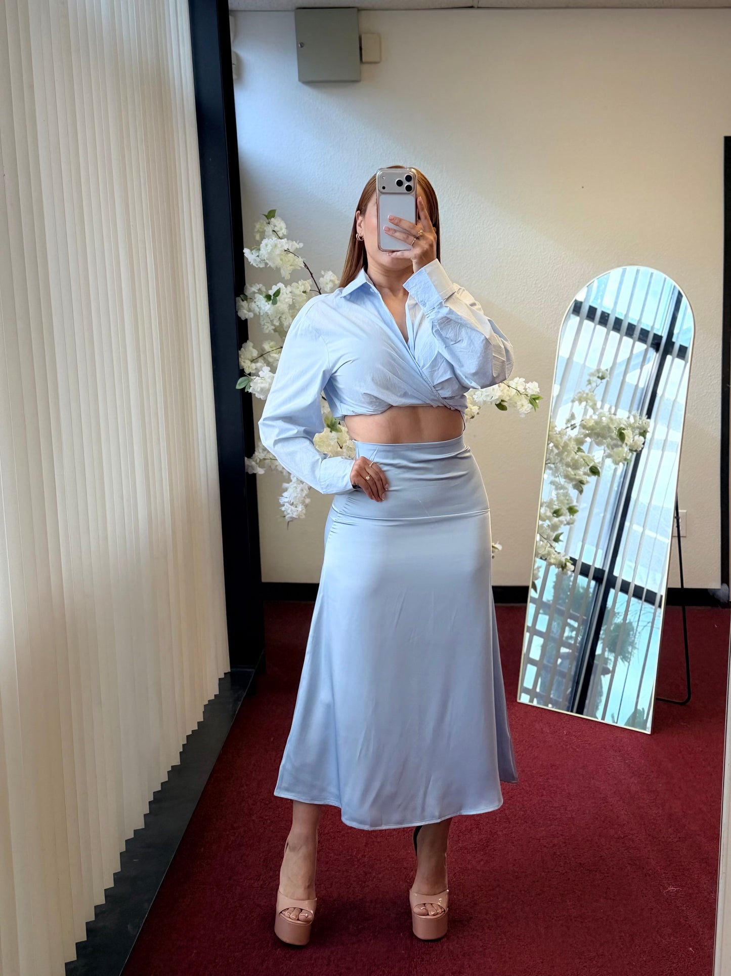 Bella Satin Skirt