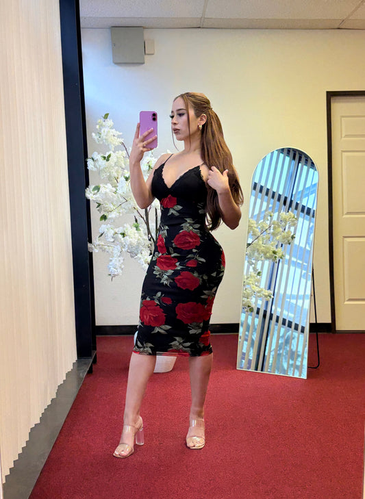 Eternal Roses Midi Dress