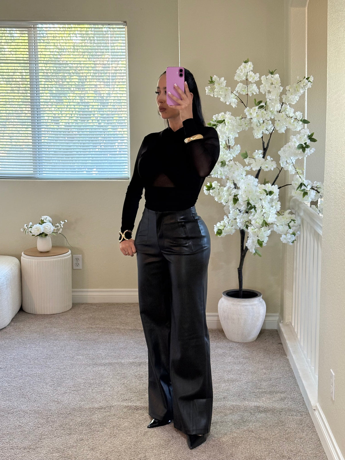 Kim Leather Pants
