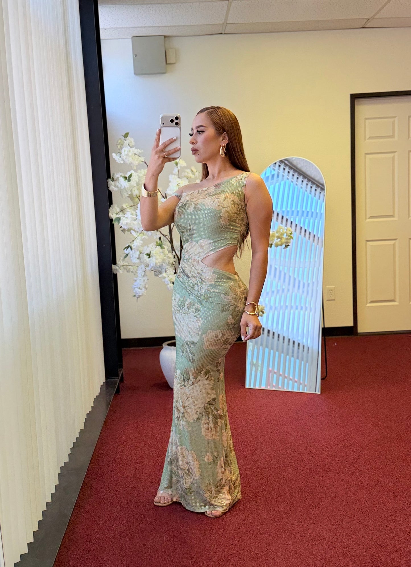 Sage Sparkle Max Dress