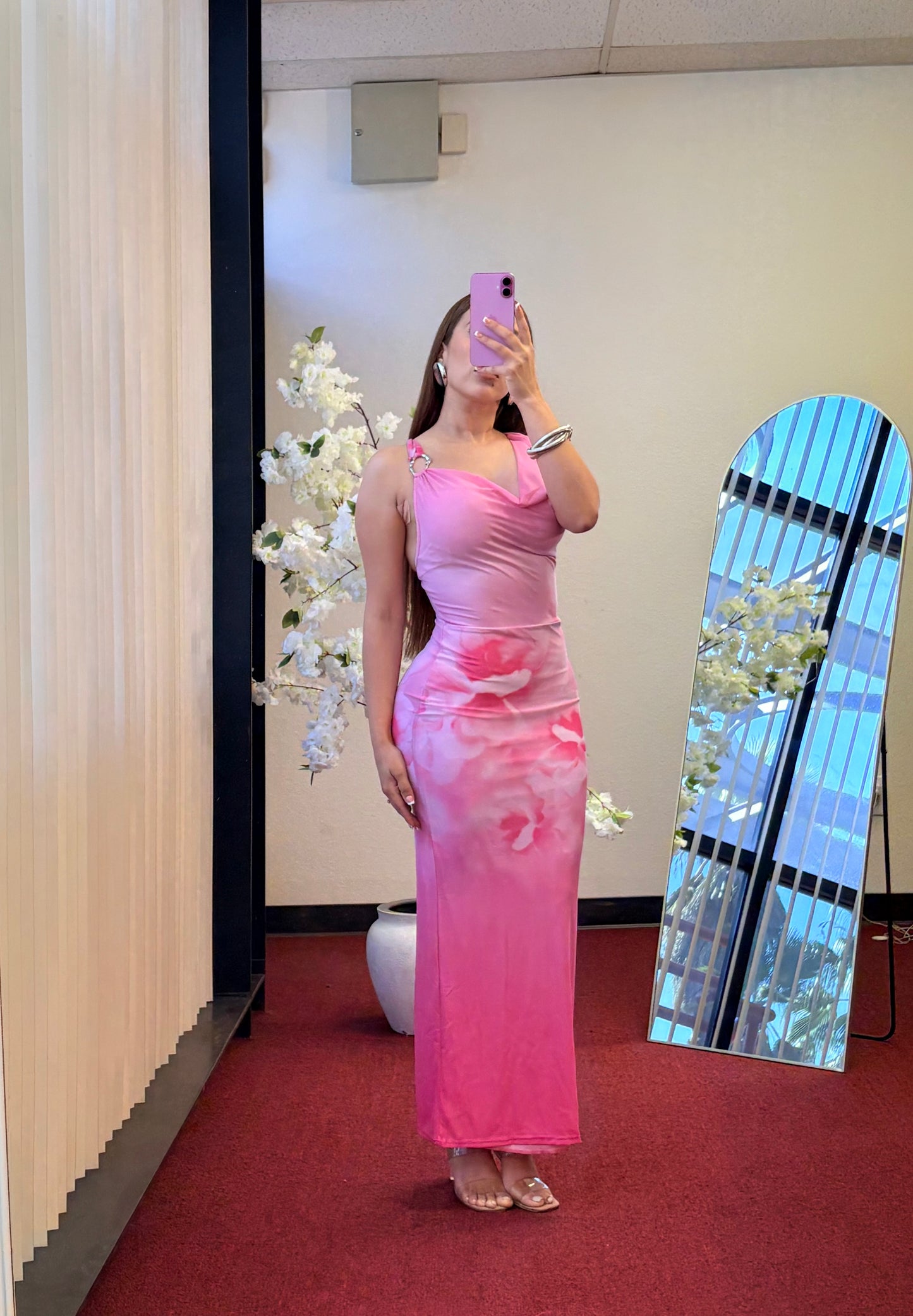 Soft Petal Maxi Dress