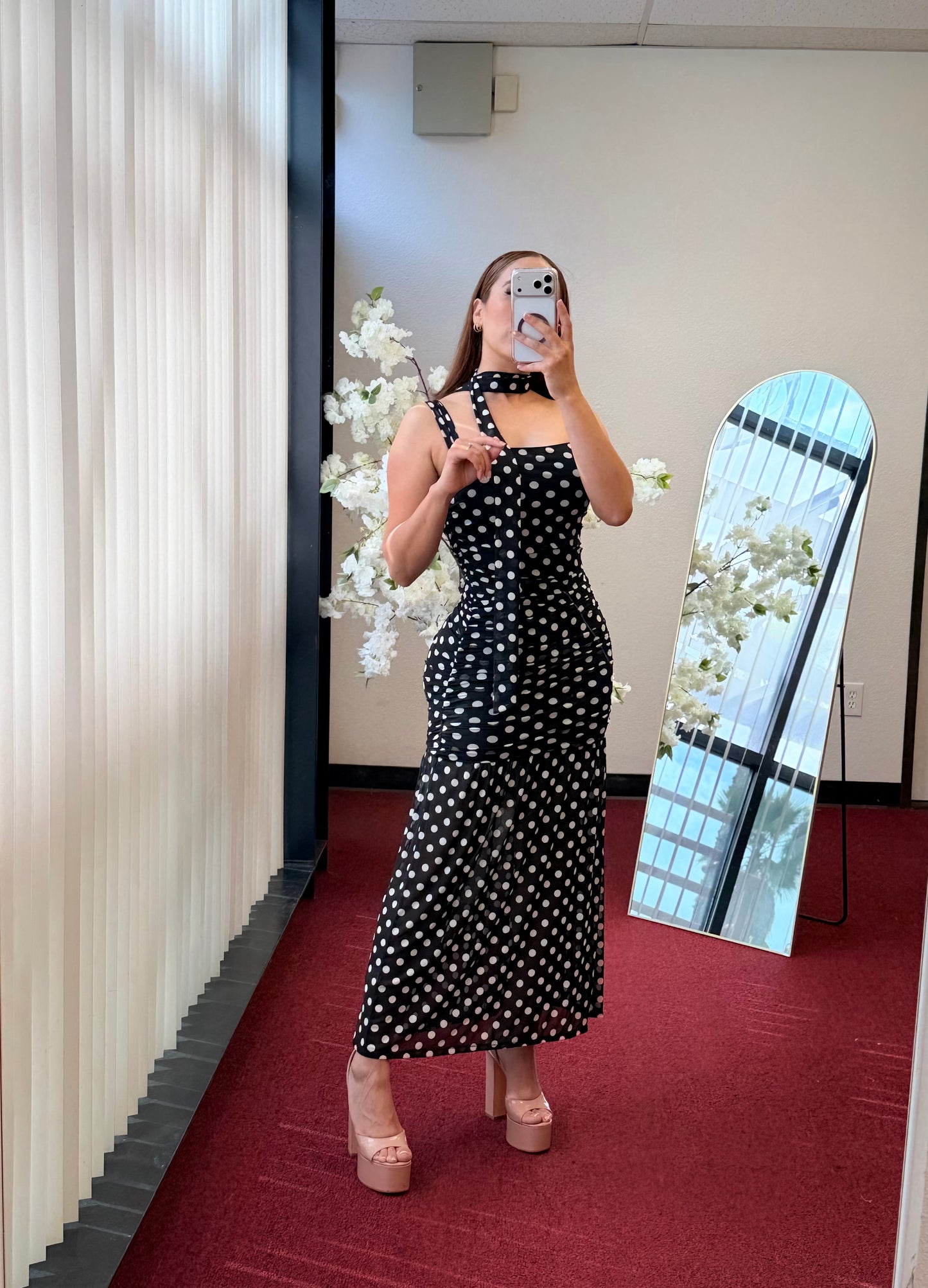 Divina Dots Maxi Dress
