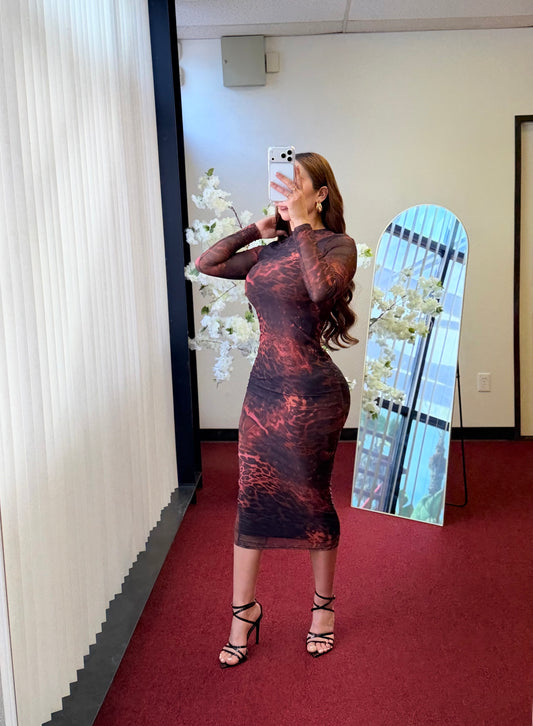 Inferno Muse Midi Dress