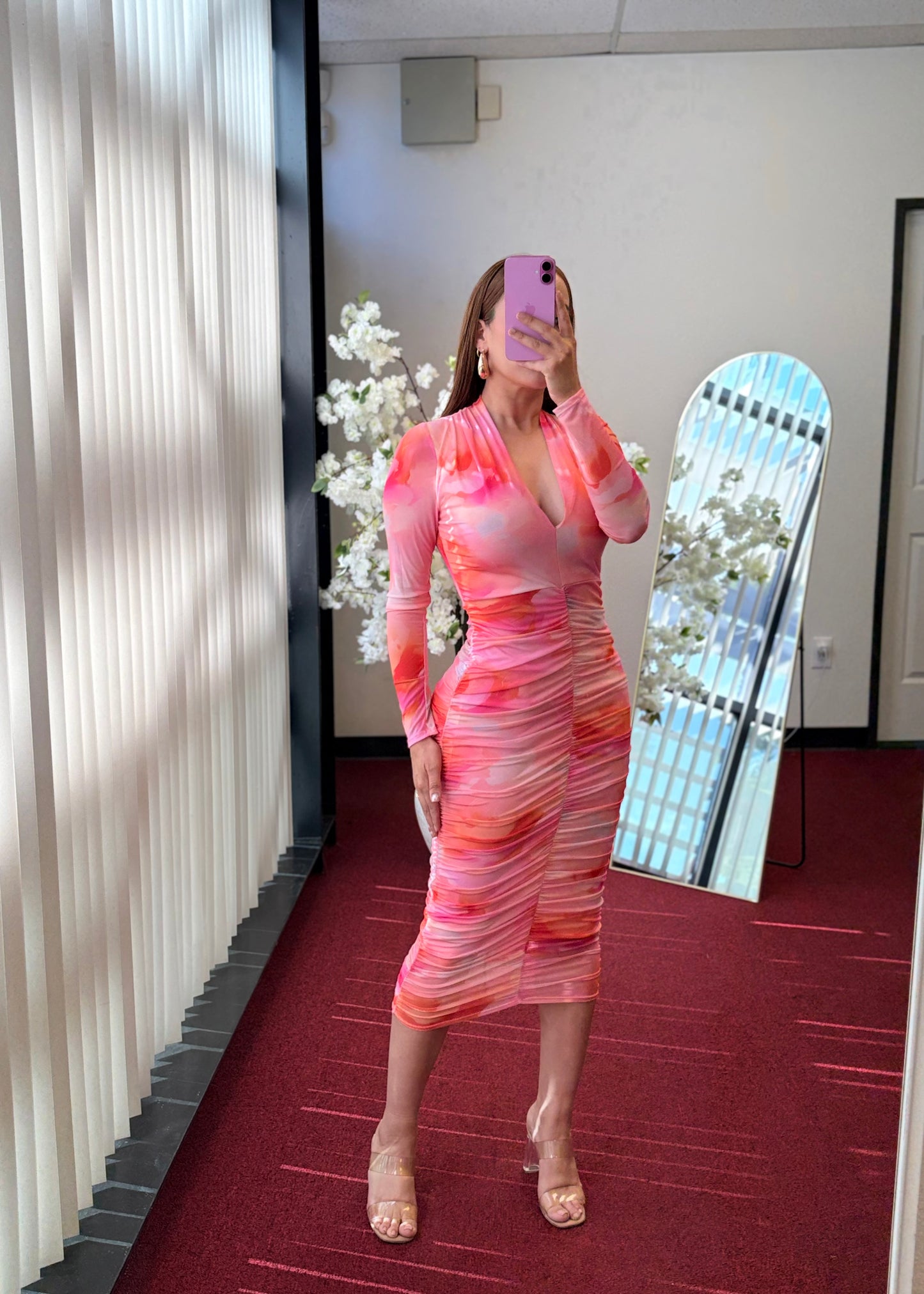 Pretty in Pink Midi Dress