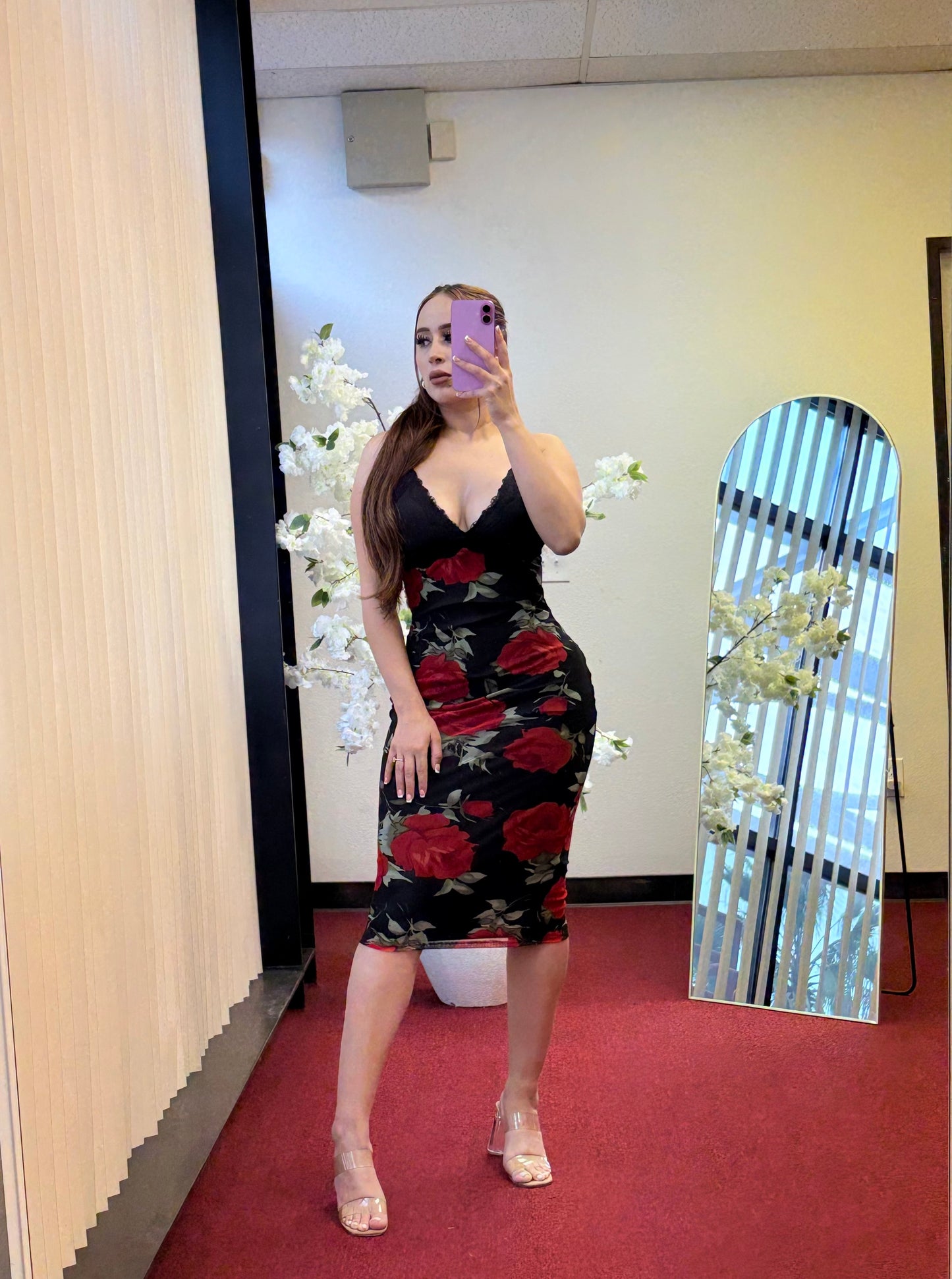 Eternal Roses Midi Dress