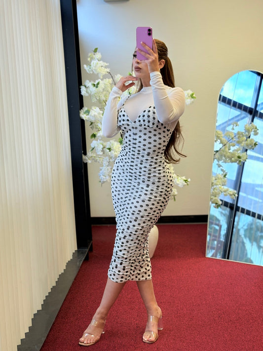 Nova Dots Midi Dress