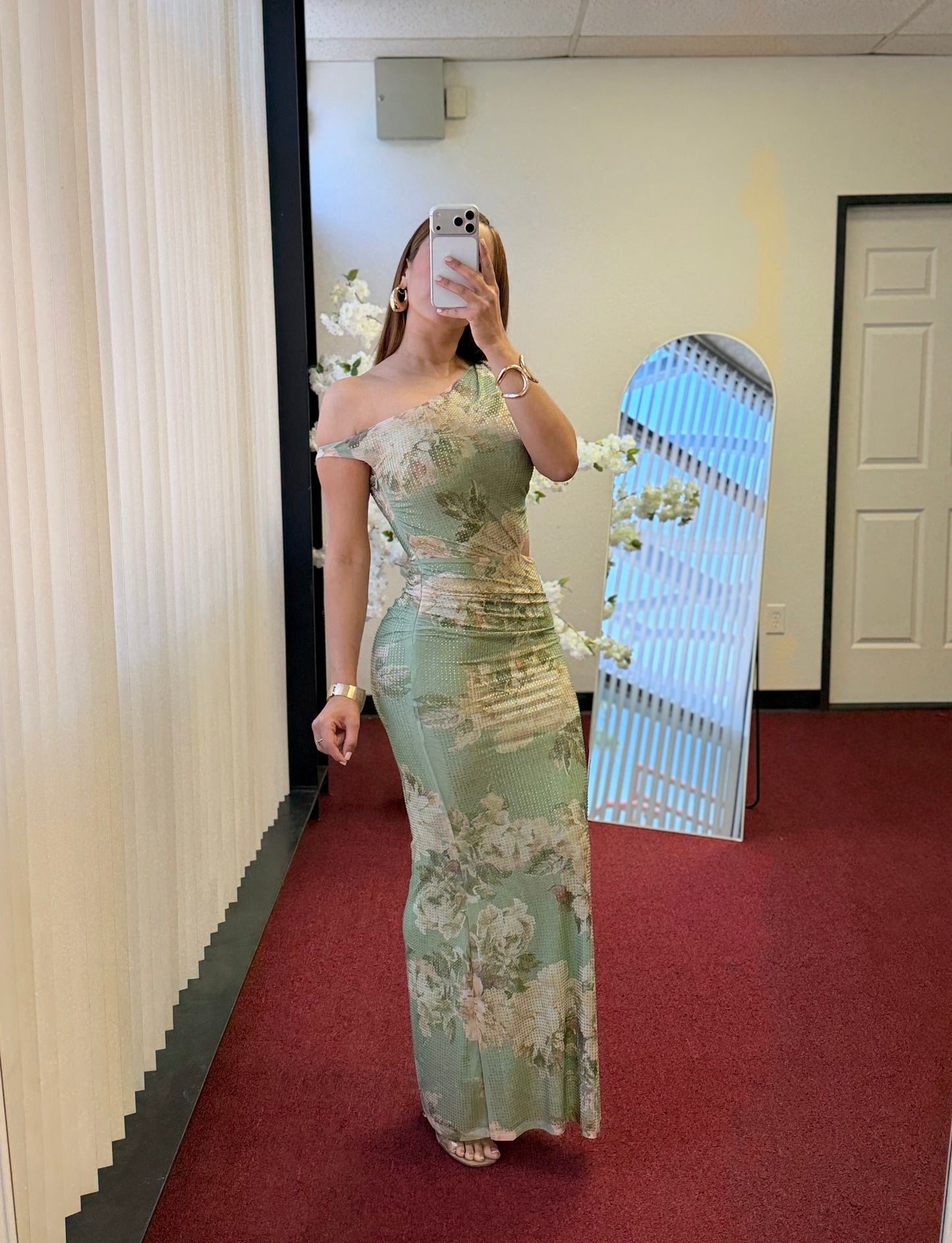 Sage Sparkle Max Dress