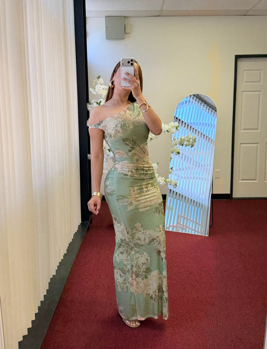 Sage Sparkle Max Dress