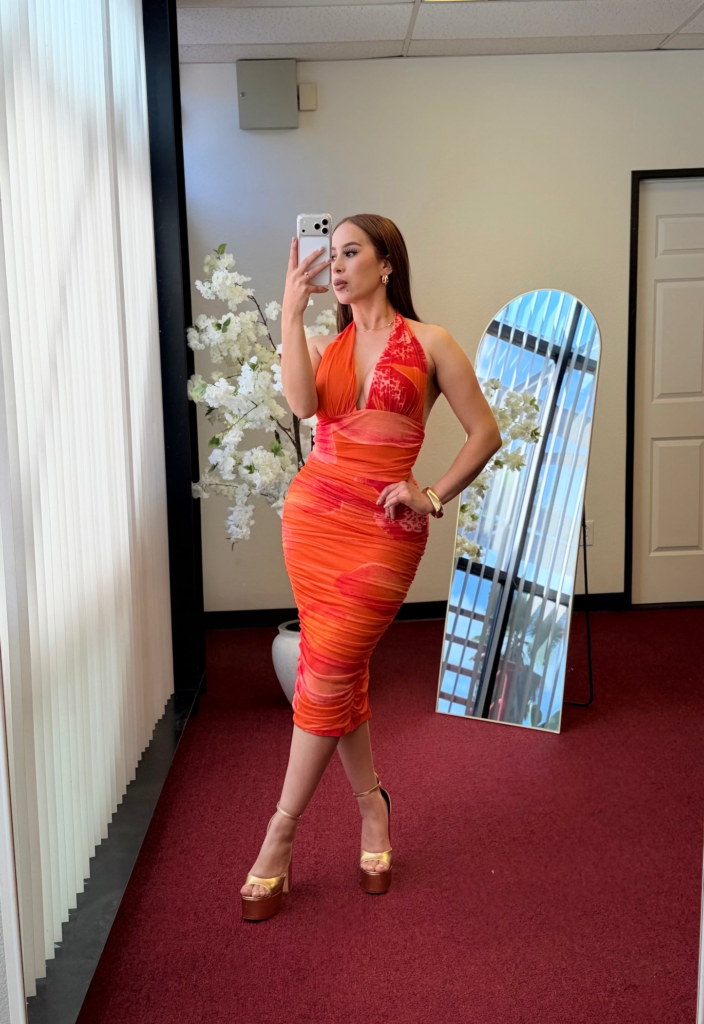 Citrus Muse Midi Dress