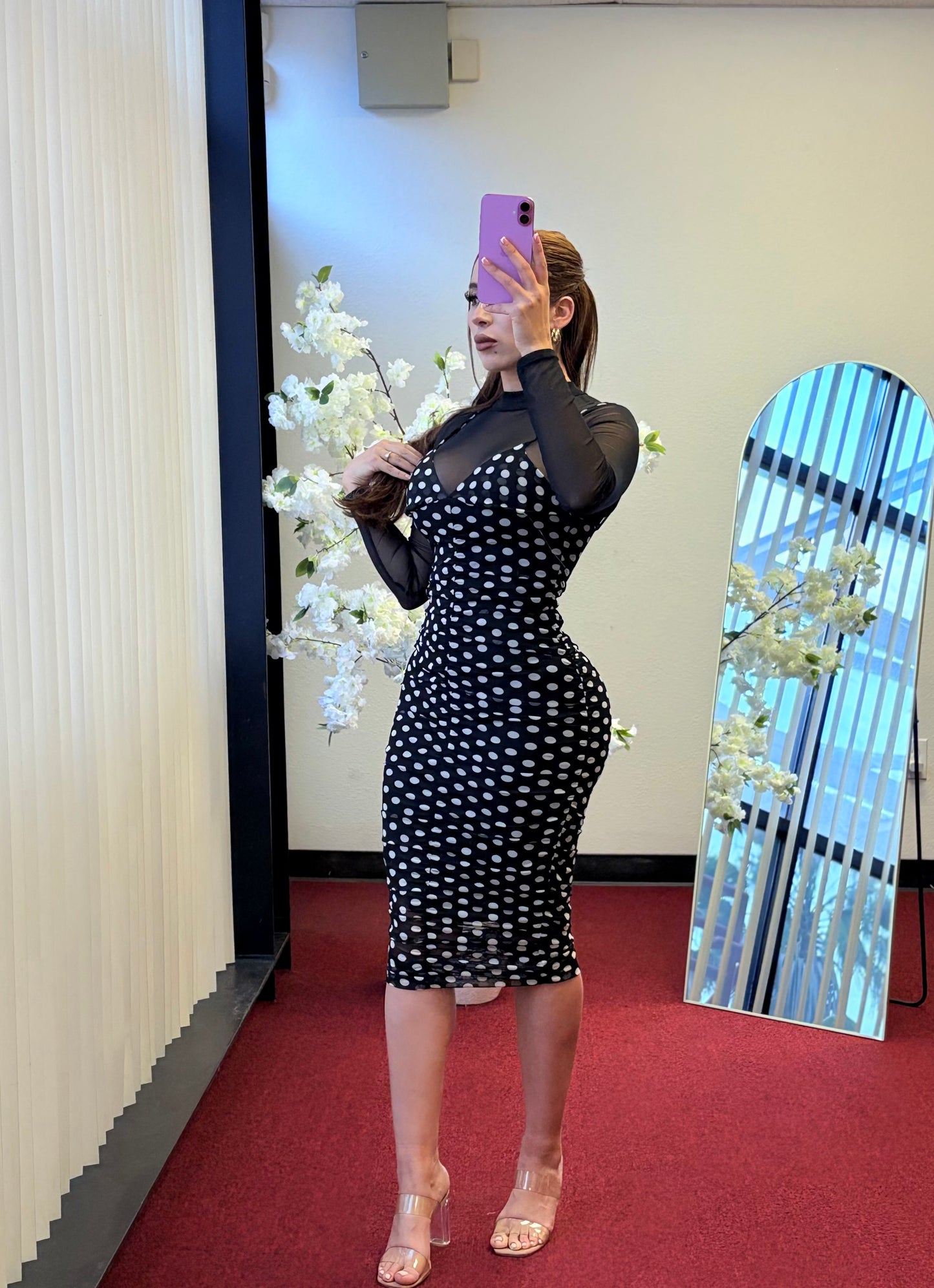 Nova Dots Midi Dress