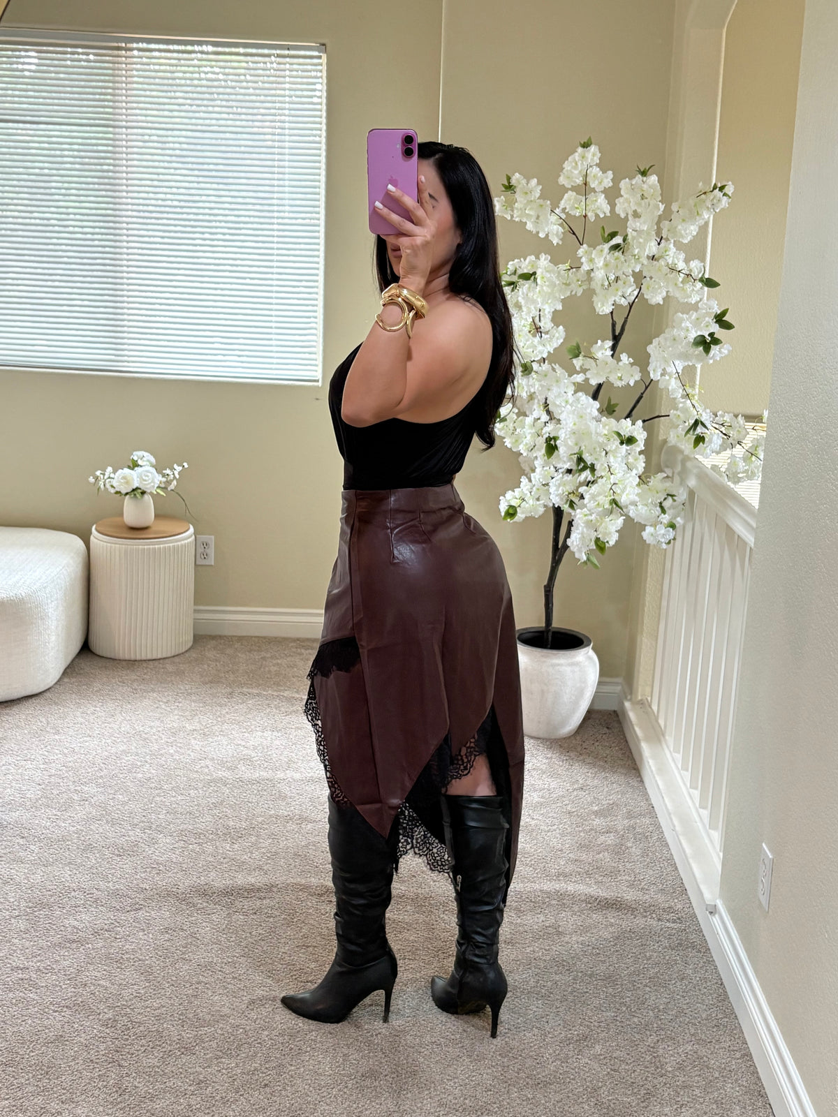 Vixen Leather Skirt