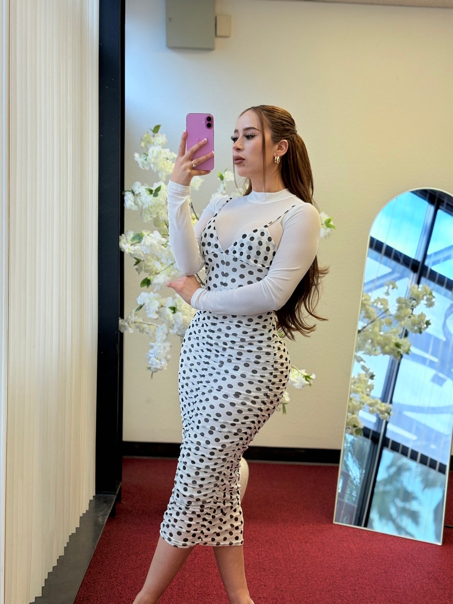 Nova Dots Midi Dress