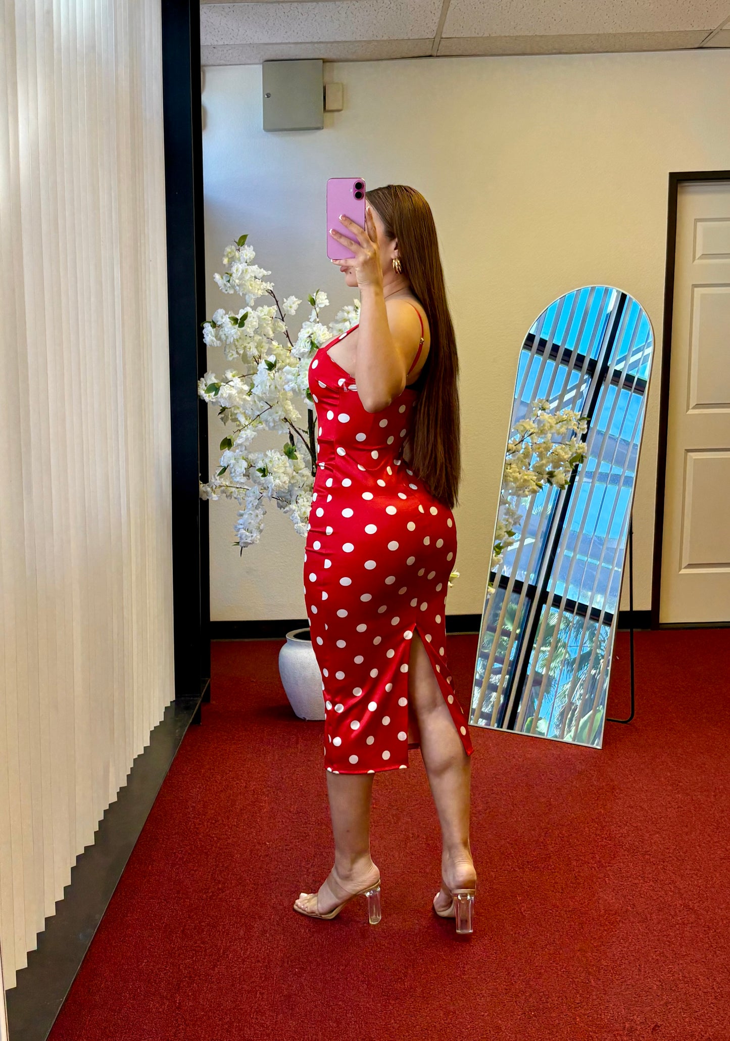 Love In Red Dots Dress