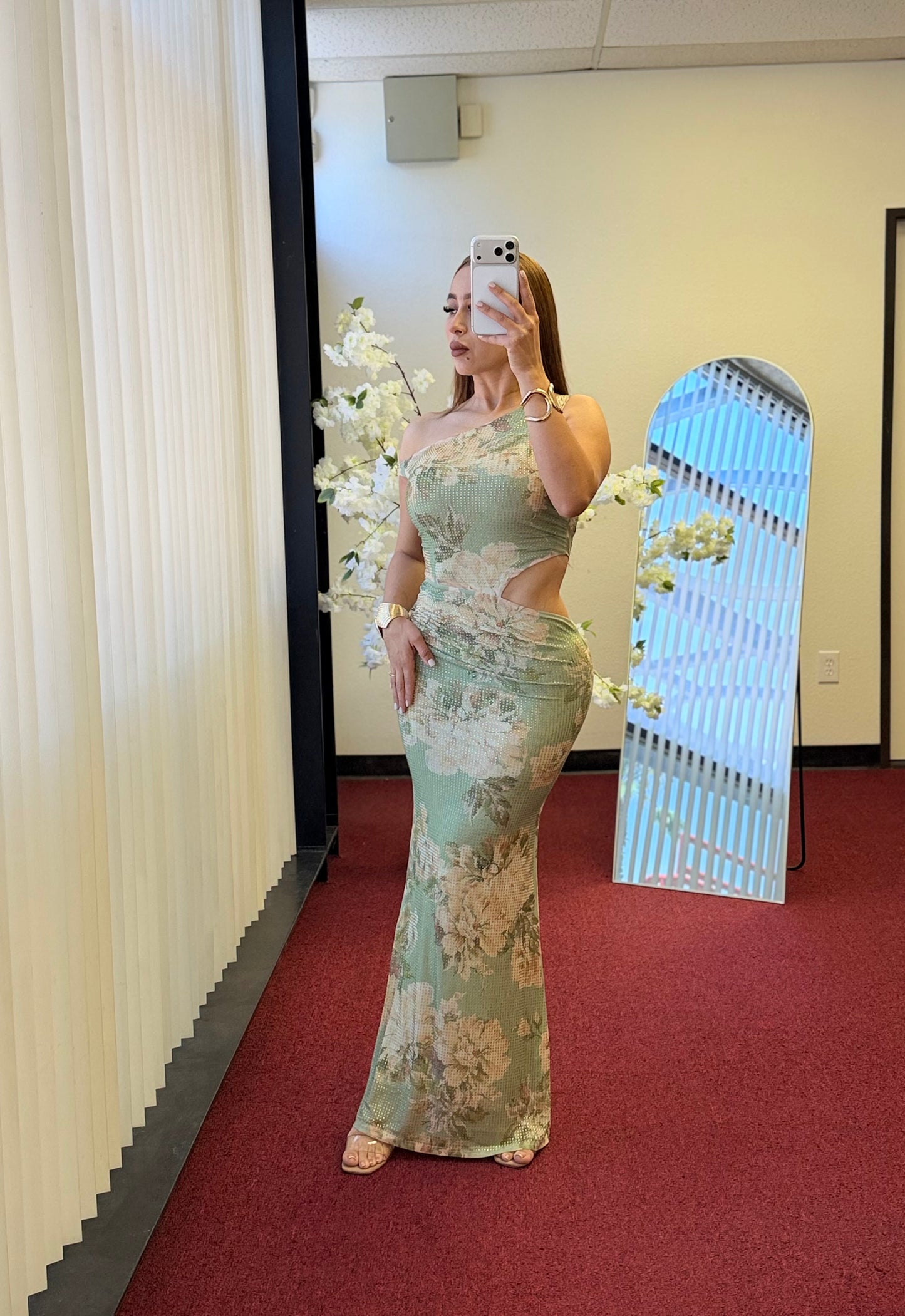 Sage Sparkle Max Dress