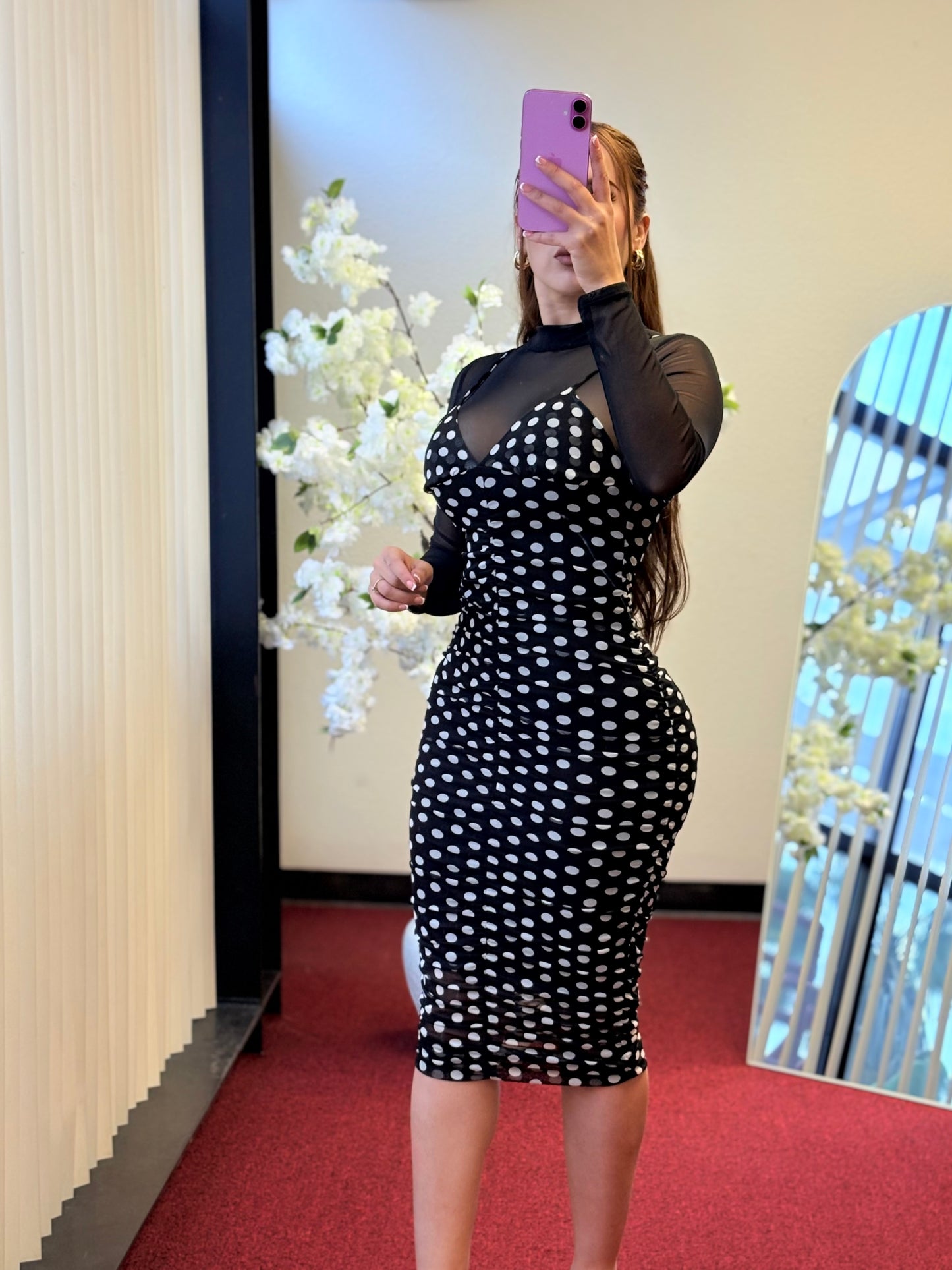 Nova Dots Midi Dress
